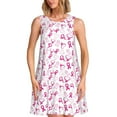 thumbnail image 1 of Bixox Robe Sans Manches Imprimée Breast Cancer Awareness4 pour Femmes avec Poches, Robe Débardeur Décontractée Longueur Genou pour l'Été-moyen, 1 of 7