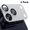 Silver, variant on ELEHOLD for iPhone 17 Pro, 2-Pack PC + Tempered Glass Camera Lens Protector, Ultra HD Clarity,Black