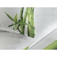 thumbnail image 3 of Ambesonne Nature Quilted Coverlet 3 Pcs, Wild Branches Tropical Scene, Queen Size, Fern Green and White, 3 of 4