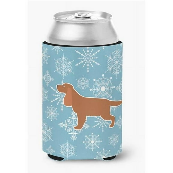 Winter Snowflake English Cocker Spaniel Can or Bottle Hugger