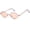 Pink, variant on Small Frame Sunglasses Woman Retro Lips Mirror Metal Sun Glasses Female Vintage