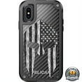 thumbnail image 5 of LIMITED EDITION Pelican Shield Kevlar Case for iPhone X Designs by Ego Tactical with up to 24-foot drop protection: Subdued US Camo Flag Spartan, 5 of 5