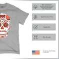 thumbnail image 6 of Cleveland Sugar Skull T-shirt Game Night CLE Fantasy Football Fan Men's Tee, 6 of 7