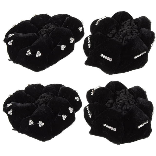 MasteelfCA 4 Pcs Chignon de Mode Couverture de Cheveux Accessoires pour Cheveux pour Infirmière Danseuse Serveuse