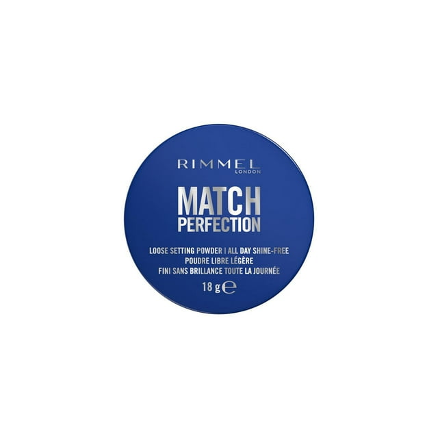 Rimmel Match Perfection Loose Setting Powder, 002, Translucent Honey, Lightweight & Breathable, Matte Finish, Vegan-Friendly Makeup