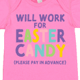 thumbnail image 4 of Inktastic Will Work for Easter Candy Please Pay in Advance Boys or Girls Baby Bodysuit, 4 of 5