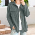 thumbnail image 5 of Evdexr Womens Corduroy Jacket Button Down Long Sleeve Collared Shirt 2026 Winter Casual Office Coats Relaxed Fit Open Front Tops with Pocket S, 5 of 6