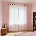 thumbnail image 4 of Lace Window Curtain Thickened Panel for Living Room or Bedroom Light Blocking Heat Insulating Polyester Drapes 55 x 63 Inch, 4 of 6