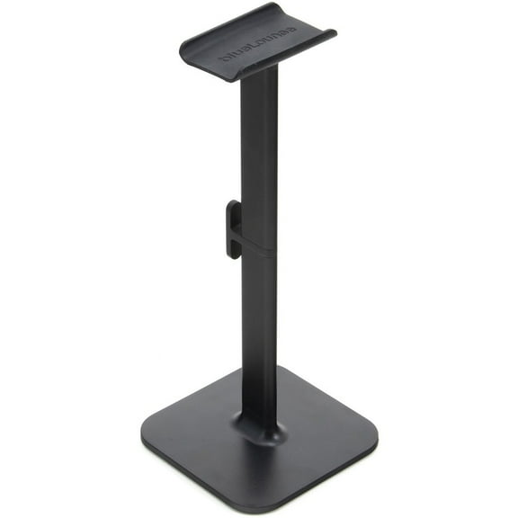 Bluelounge Posto 2.0 Headphone Stand - 10" Height x 4" Width - Desktop, Desk - Aircraft Aluminum, Plastic - Black | Bundle of 2 Each