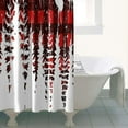 thumbnail image 4 of Red Christmas Pattern Shower Curtain 36"x72" ,Bathroom Decorative Shower Curtains Set with 12 Hooks,Modern Waterproof Washable Shower Curtain, 4 of 6