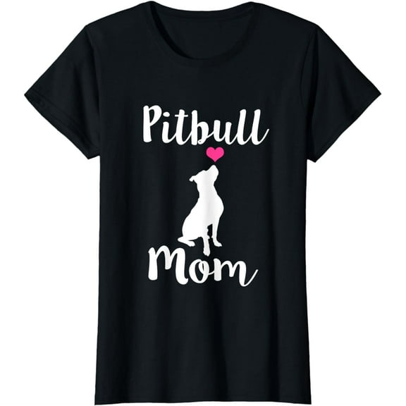 Womens Pitbull Mom T-shirt - Pit Bull Dog Mama Gift