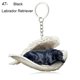 thumbnail image 1 of Llavero con colgante de Ángel durmiente de perro y gato para mujer y niña, llavero de coche, regalo de joyería de animales para mascotas, 68 estilos, 1 pieza, 1 of 4
