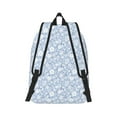 thumbnail image 6 of Rocae Gray White Floral for Durable Canvas Backpack Leisure Large Bag Travel Rucksack Multi-function Backpack Small, 6 of 8