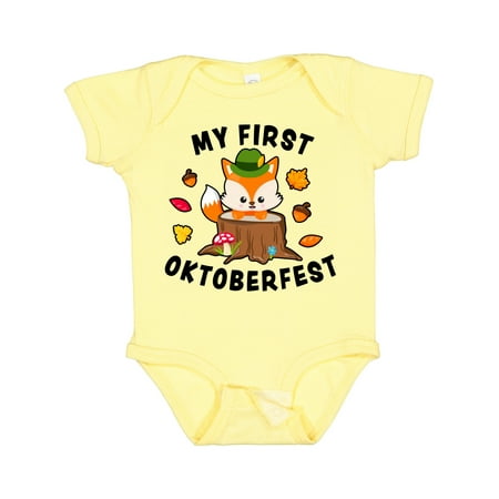 

Inktastic My First Oktoberfest with Fox Gift Baby Boy or Baby Girl Bodysuit