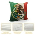 thumbnail image 4 of RUIYC Throw Pillow Covers  Mexican Flag  Throw Pillow Cover Pillowcases for Home Outdoor Living Room Sofa Office Hotel Cafes Decor, 4 of 5