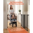 thumbnail image 5 of KFFKFF Adjustable Baby Gate for Stairs, 31-48 in Width, 36 in Height, Pet-Friendly Design, One-Hand Operation, Secure Installation with Hardware Kit, Suitable for Stairs, Doorways, and Home Use,Black, 5 of 9