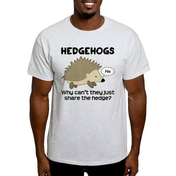 CafePress - Hedgehog Pun Light T Shirt - Men's Classic Graphic T-Shirt