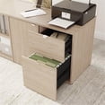 thumbnail image 3 of Pemberly Row 30W Office Storage Cabinet With Lockable Drawers in Natural Elm, 3 of 7