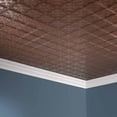 thumbnail image 2 of FASÄDE Traditional Style/Pattern 10 Decorative Vinyl 2ft x 4ft Glue Up Ceiling Panel in Galvanized Steel (5 Pack), 2 of 7