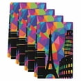 thumbnail image 2 of Eiffel Tower Kitchen Towels Set of 4, Modern Colorful European Architectural Art Absorbent Dish Towels for Kitchen, Microfiber Hand Towel, Quick Drying Tea Towel for Cleaning Decorative Dishcloths, 2 of 7