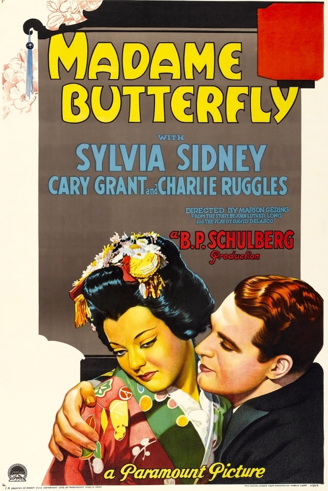 Madame Butterfly Sylvia Sidney Cary Grant 1932 Movie Poster Masterprint