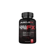 Muscle FX Creatine FX, 3 Forms of Creatine - Creatine Monohydrate, Creatine HCL, Creatine Nitrate, All Vegan Creatine for Muscle Mass, Strength & Endurance, 120 Ct