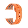 thumbnail image 5 of Dwitch Sport Band Compatible with Apple Watch Ultra 2/Ultra Band,Compatible with Apple Watch Bands for 49/46/45/44mm,Waterproof Silicone Strap for iWatch Bands All Series SE 10 9 8-1,Black Orange, 5 of 11