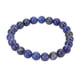thumbnail image 2 of Pulsera de cuentas de 8 mm unisex para aliviar el estrés, jade, elástica, 23 cuentas, joyería curativa para yoga, meditación, color cian y dorado., 2 of 14