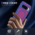 thumbnail image 6 of Decase Magnetic Case for Google Pixel 8 Pro,Heavy Duty Rugged Kickstand Mag-Safe Cover for Women Men,Dual-Layer Protection Military Grade Protective Phone Case for Google Pixel 8 Pro,Blue+Rose, 6 of 7