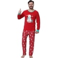 thumbnail image 7 of MyFav Matching Family Christmas Pajamas Set, Xmas Holiday PJs for Women/Men/Kids, Letter Printed Loungewear Sleepwear, 7 of 7