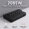 thumbnail image 2 of Hosaud Wireless Charger, 23W Fast Wireless Charging Station,3 in 1 Qi-Certified Charging Pad Stand for iWatch SE/6/5/4/3/2 Airpods 1/2/Pro iPhone 12/12 Pro/12 Pro Max/12 Mini/11/11 Pro/SE/8/X/XR, 2 of 5