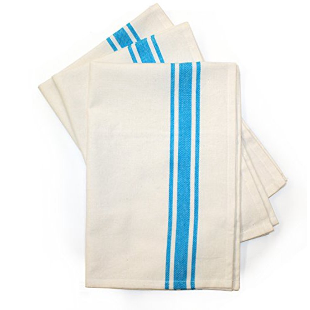 Aunt Martha's Turquoise Striped Dish Towels