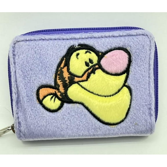 Disney Tigger Coin Purse Wallet- Disney Animal Plushy Wallet