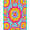 Pink, Pattern 1, variant on ODIKA 3'x5' Machine Washable Non-Slip Area Rug, Vintage Funk Pop Flower Array with Abstract Sun Motifs and Hues High Traffic Rug, Pink, 656419