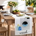 thumbnail image 3 of Laundry Room Wash Table Runner, Washing Machine Kitchen Table Runners Dress Scarves for Table Decorations Party/Restaurant/Indoor Outdoor Use, 13x36in, 3 of 9