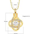 thumbnail image 2 of Celtic Knot Urn Necklace for Ashes Heart Infinity Pendant Birthstones Love Knot Jewelry Women Cremation Jewelry Urns Pendant, 2 of 8