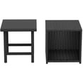 thumbnail image 4 of Wynston Ensemble de Table Cube et Carré en Osier/rotin 2 Pcs, 4 of 12