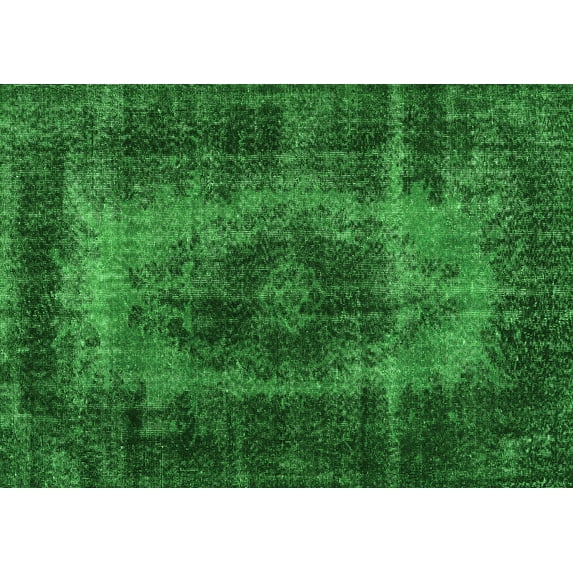 Ahgly Company Indoor Rectangle Persian Green Traditional Area Rugs, 2' x 5'