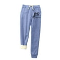 thumbnail image 1 of Womens' Warm Legging plus Size 50% Off on Clearance Printed Leggings With Elastic Drawstring Pockets And Thick Insulation Pants, 1 of 5