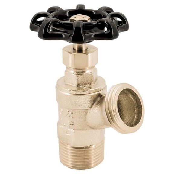 Legend Valve 107-144NL Multi-Turn Boiler Drain Valve 3/4 in MNPT 125 psi Pressure Brass