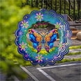thumbnail image 2 of Peacock Rotating Wind Chimes For Outside Metal Hanging Decorations Gift Colorful Wind For Home Tree Ornaments, 2 of 3