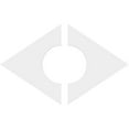thumbnail image 4 of 16"W x 10 5/8"H x 5"ID x 5 1/2"C x 1"P Diamond Architectural Grade PVC Contemporary Ceiling Medallion, Two Piece, 4 of 11