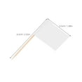 thumbnail image 2 of LEORX White Paper Cake Picks with Blank Flags for Decorations and Cupcake Toppers 100pcs, 2 of 8