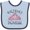 Blue and Navy, variant on Inktastic Tiara 1st Birthday Princess Girls Baby Bib