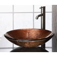 thumbnail image 5 of Ryvyr Rve180 18" Tempered Glass Vessel Bathroom Sink - Gold, 5 of 7
