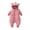 Pink, variant on FAOWME Baby Cartoon Ear Set Winter Coat Warm Hooded Jumpsuit Onesie Boys Girls White 3-6 Months