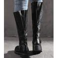 thumbnail image 6 of Women's Boots, Classic Tall Boots with Functional back Zipper and Outside Decorative, Low Heel, 6 of 8