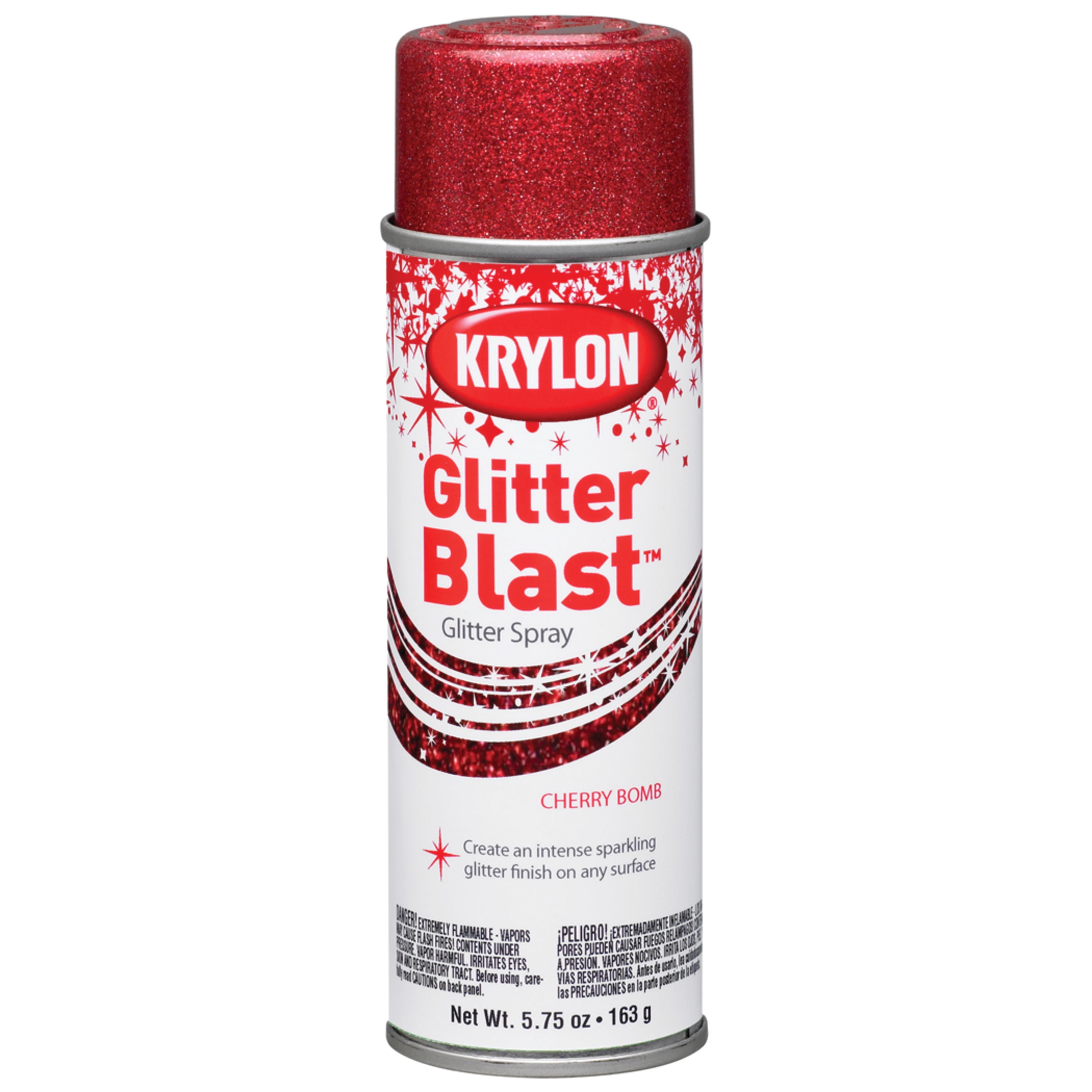 Krylon Glitter Blast Spray Paint, 5.7 oz., Cherry Bomb