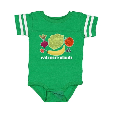 

Inktastic Vegan Eat More Plants Vegetarian Gift Baby Boy or Baby Girl Bodysuit