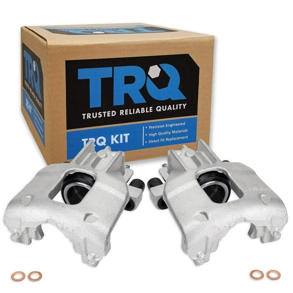 TRQ Front Brake Caliper Set Compatible with 2000-2004 Ford Focus